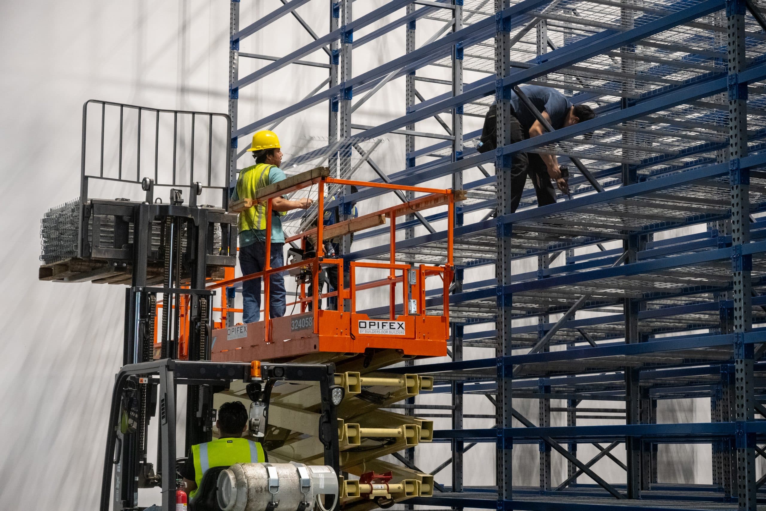 Warehouse equipment including forklifts and lifts